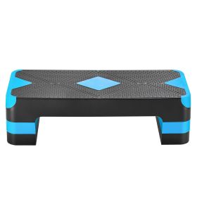 Aerobic Exercise Step Platform, 28-Inch Workout Aerobic Stepper, Height Adjustable Fitness Training Step Deck Trainer with 4 Risers