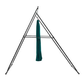 Yoga Stand Frame, Max 440.9 lbs Load Swing Stand, Triangular Structure Pull Up Stands, Aerial Silk Stands with EVA Foam & 6.6-yard Yoga Hammock
