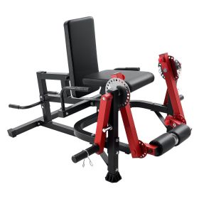 Leg Extension and Curl Machine, Seated Leg Rotary Extension for Thigh, Adjustable Lower Body Specialty Exercises Equipment (Foldable Seat or not: Foldable, Leg Training Method: Single-Leg Exercise)